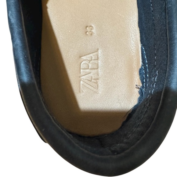 Zara Black Dress Shoes Paraboot Loafers Lace Up Boys Size 33/2 - Picture 3 of 11